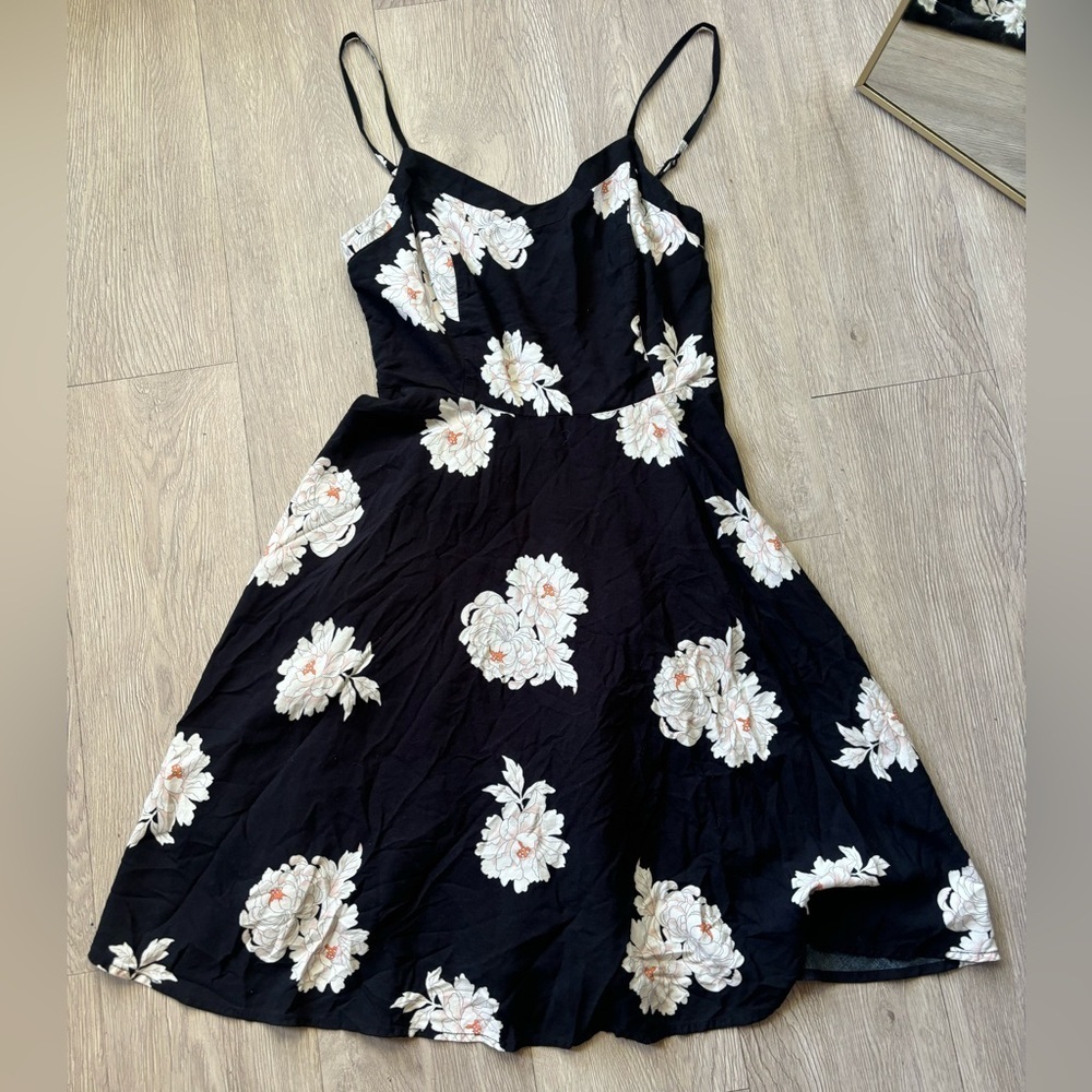 Floral flare skater sun dress size XS